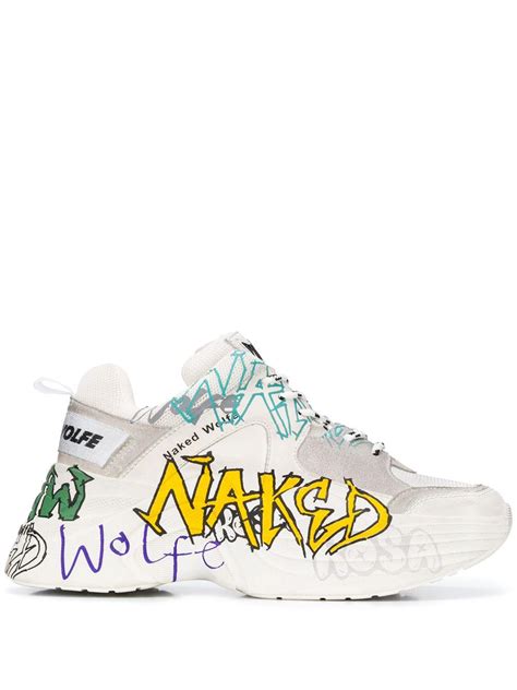 Naked Wolfe Titan Sneakers In White For Men Lyst