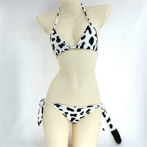 Sexy Lingerie Cow Print Cosplay Costume Fancy Dress Roleplay Uniform Sex Bikini Fruugo UK