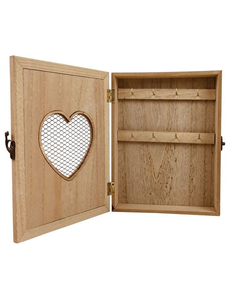 Armoire à clé murale en bois rustique avec c ur 26cm Livraison rapide