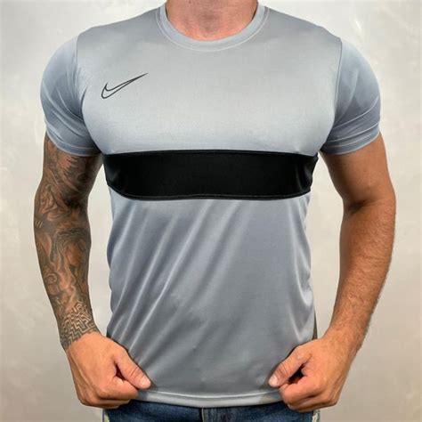 Camiseta Dri Fit Nike Cinza Rp Imports