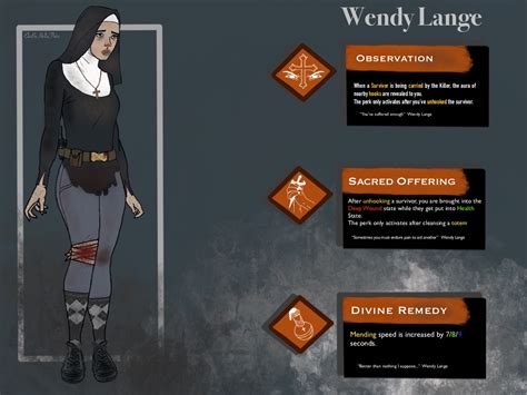 Wendy Lange Dead By Daylight Survivor Concept By Rbaumanela On Deviantart