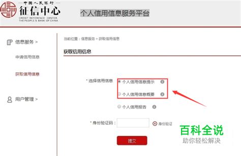 中国人民银行征信中心查询个人信用信息服务平台 【百科全说】