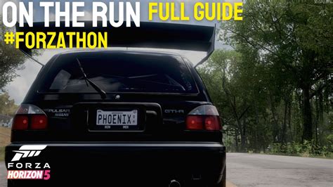 Forza Horizon Forzathon On The Run Full Guide Youtube