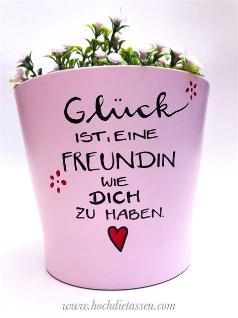 Blumentopf F R Freundin Freundin Geschenk Gl Ck Ist Eine Freundin Wie