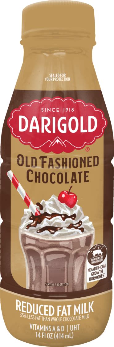 Old Fashioned Chocolate Milk Single Serve Bottle Darigold