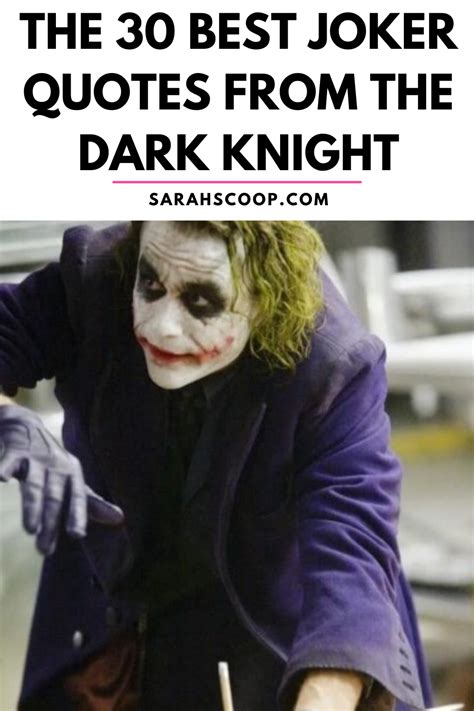 Batman Dark Knight Joker Quotes