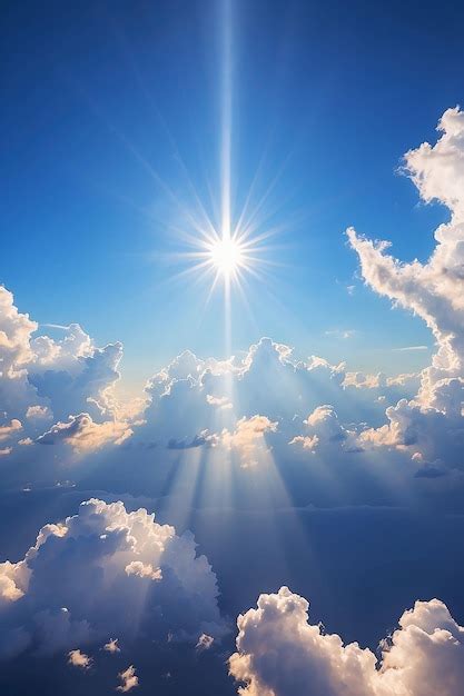 Premium Photo Beautiful Sky With Sun Beam