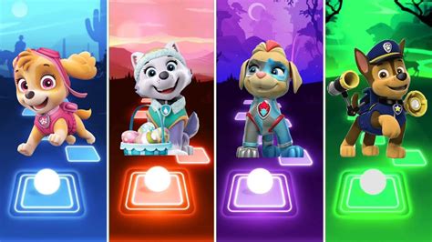 Paw Patrol The Mighty Movie Skye Vs Chase Vs Ella Vs Everest Paw