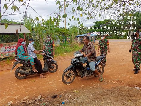 Tak Henti Koramil Rm Terus Laksanakan Penegakan Disiplin Protokol