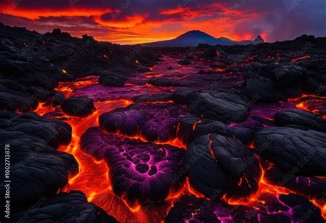 stunning visual display captivating lava flow textures colors