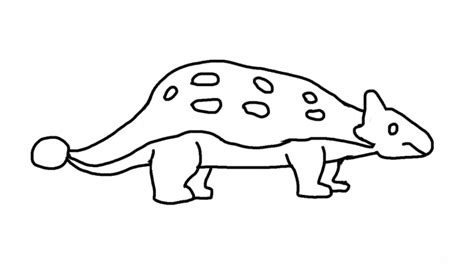 Cara Menggambar Ankylosaurus How To Draw An Ankylosaurus Youtube