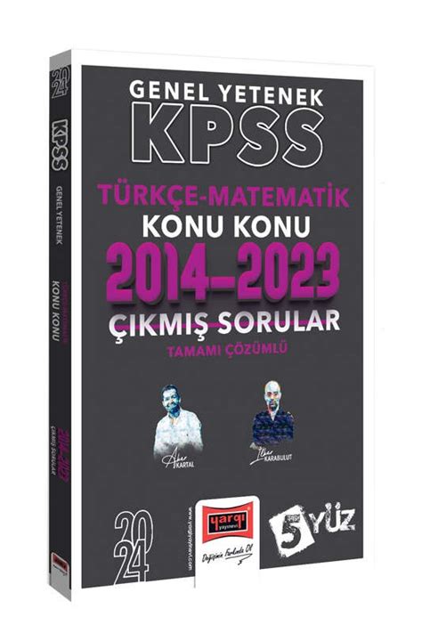 Yargı Yayınları 2024 KPSS 5Yüz Genel Yetenek Türkçe Matematik Tamamı