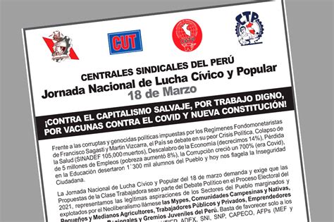 SINAMSSOP Participa De Las Acciones De Lucha De Las Centrales