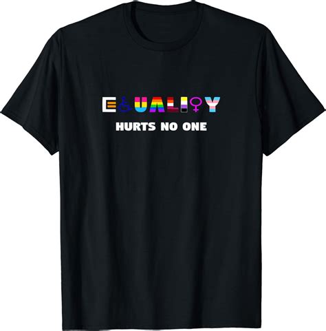 Equality Hurts No One LGBT Flag Gay Pride Month Human Rights T Shirt Walmart