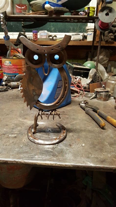 Scrap Metal Owl Made By Me Scrap Metal Art Metal Art Welding Art