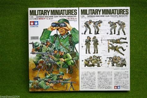 TAMIYA WWII GERMAN INFANTRY MACHINE GUN TROOPS SET 1 35 Scale Kit 35038