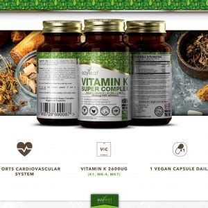 Ezyleaf Vitamin K Super Complex Veg Capsules Vitamin K Ezyleaf