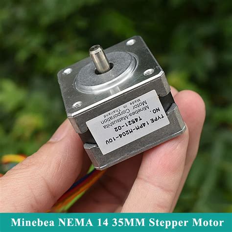 Minebea NEMA 14 35MM 2 Phase 4 Wire Hybrid Thin Stepper Motor 5mm Shaft