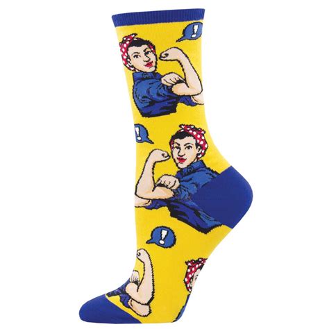 Rosie The Riveter Socks For Women Shop Now Socksmith