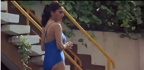 Madhuri Dixit In Blue Bikini Rare Scenes