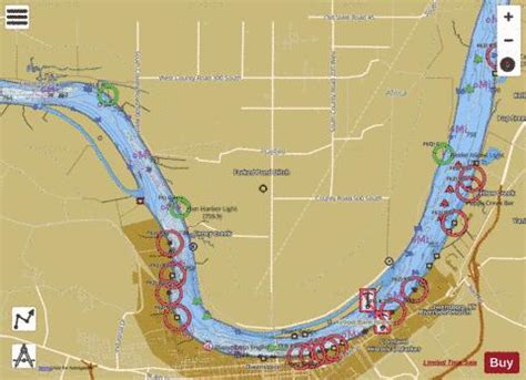 Ohio River section 11_528_791 Fishing Map | Nautical Charts App