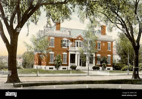 Brown University Presidents House. Providence. 1910 Stock Photo - Alamy