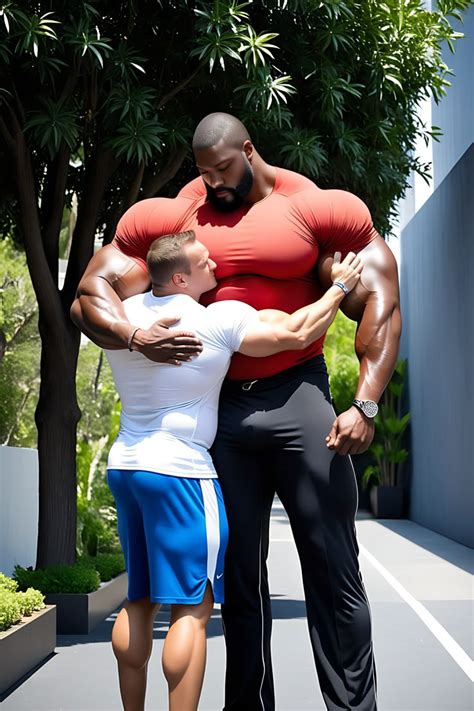 SIZE DIFFERENCE AND BIG TALL MEN Chubby Men Big Muscle Men Black Gay