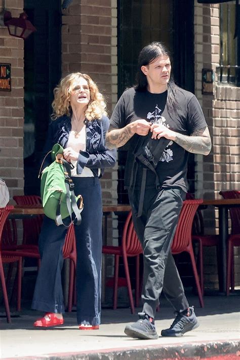 Kyra Sedgwick and Her Son Travis Bacon Out in Los Angeles 07-05-2024