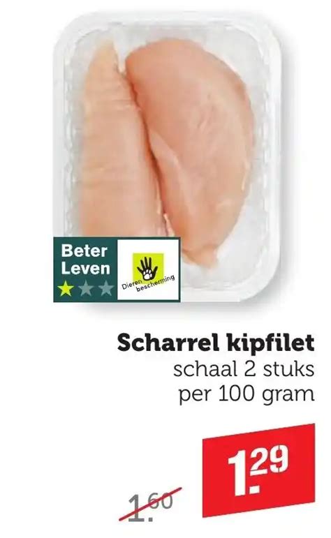 Scharrel Kipfilet Schaal Stuks Per Gram Aanbieding Bij Coop