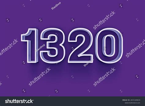1320 3d Number 1320 Isolated On Stock Illustration 2071324019 ...
