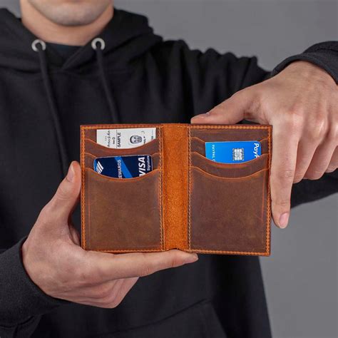 SMALL WALLET Mens Wallet Personalized Wallet Personalized Slim Front ...