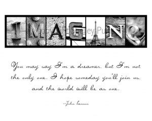 Imagine Peace John Lennon Quotes. QuotesGram