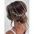 Amazon JAKAWIN Leaf Bride Wedding Hair Vine Gold Hair Piece