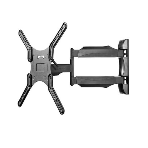 Kanto Full Motion Single Stud Tv Wall Mount With Tool Less Tilt For