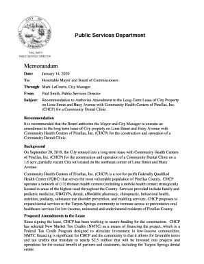 Fillable Online Honorable Mayor And Board Of Commissioners Fax Email