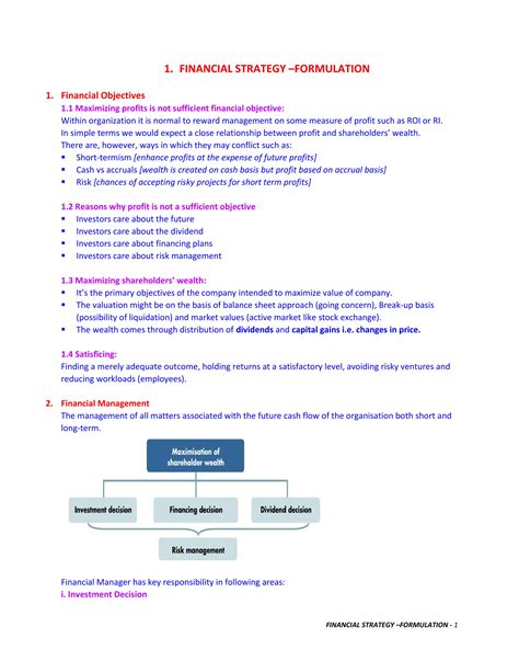 1 Financial Strategy Formulation Of Acca Syllabus Chapter 1 PDF