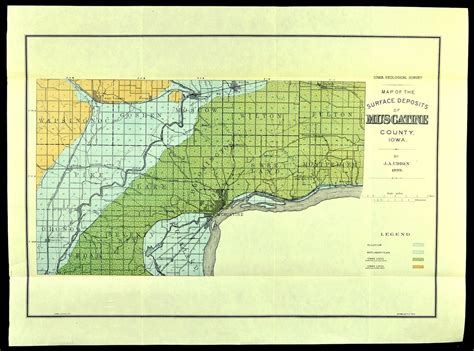 Muscatine County Map Antique Iowa Map Muscatine Original West | Etsy