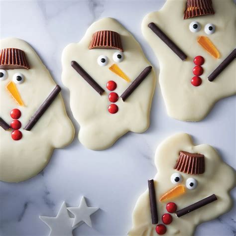 Melted Snowman Chocolate Bark Recipe | Woolworths