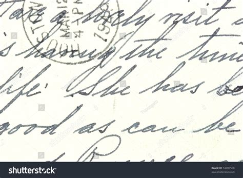 vintage hand writing  letter  stock photo  shutterstock