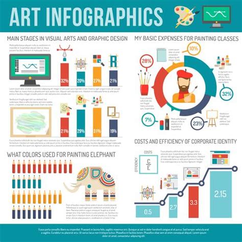 Conjunto de infográficos de arte 466379 Vetor no Vecteezy