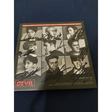 jual sign album devil super junior shopee indonesia
