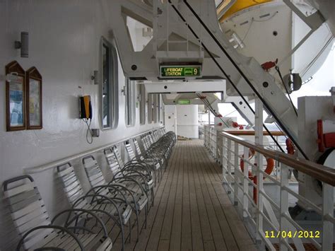 Boat Deck M S Balmoral Rms Titanic Cruise Deck Boat Dinghy