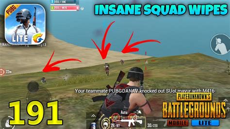 Insane Squad Wipes With Epic Squad Pubg Mobile Lite Squad Gameplay Youtube