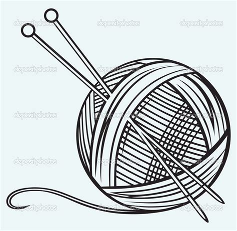 Yarn Knitting Tattoo Ball Drawing