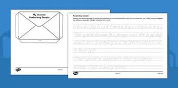 The Victorians Handwriting Sampler (Teacher-Made) - Twinkl