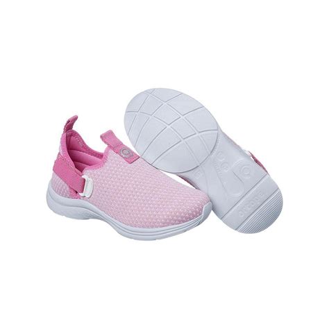 Tênis Ortopé Infantil Menina Fecho Lateral Estilo Dia a Dia Rosa