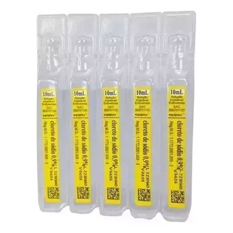 Soro Fisiológico 0 9 Caixa C 200 Flaconetes De 10 Ml Cada