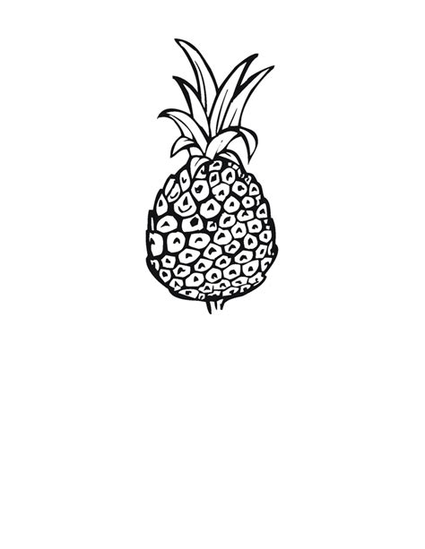 Free Printable Pineapple Coloring Pages For Kids