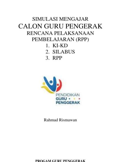 Simulasi Mengajar Calon Guru Pengerak Rencana Pelaksanaan Pembelajaran