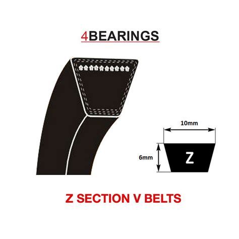 Z Section V Belts - 4bearings.co.uk
